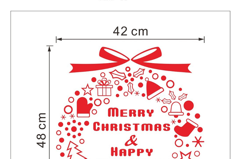 Fashion White Xmas04 Gift Snowflake Wind Chime Christmas Tree Wall Sticker,Festival & Party Supplies