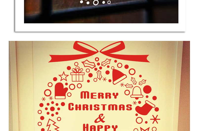 Fashion White Xmas04 Gift Snowflake Wind Chime Christmas Tree Wall Sticker,Festival & Party Supplies