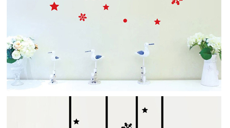 Fashion Multicolor Ss-31 Christmas Wall Sticker,Festival & Party Supplies