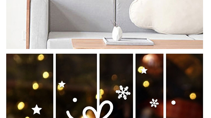 Fashion White Ss-31 Christmas Wall Sticker,Festival & Party Supplies