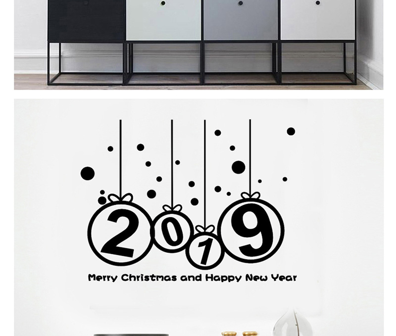 Fashion White Ss-25 Christmas Wall Sticker,Festival & Party Supplies