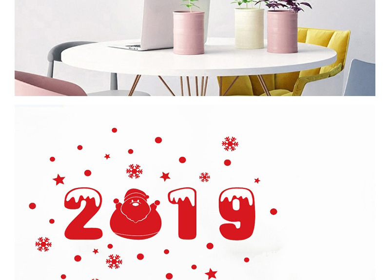 Fashion Red Ss-27 Christmas Wall Sticker,Festival & Party Supplies