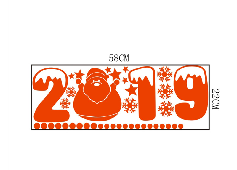 Fashion Black Ss-27 Christmas Wall Sticker,Festival & Party Supplies
