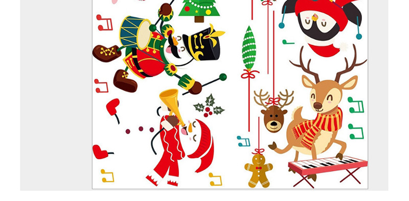 Fashion Color Hm92016ds Christmas Concert Pvc Wall Stickers,Festival & Party Supplies