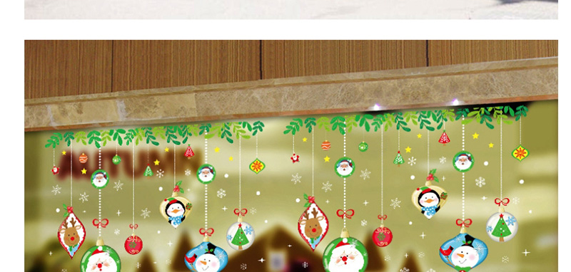 Fashion Color Xh6251 Santa Claus Self-adhesive Seamless Wall Paper,Festival & Party Supplies
