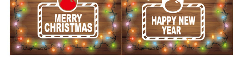 Fashion Color Dlx7203 Letters Happynewyear Christmas Wall Sticker,Festival & Party Supplies