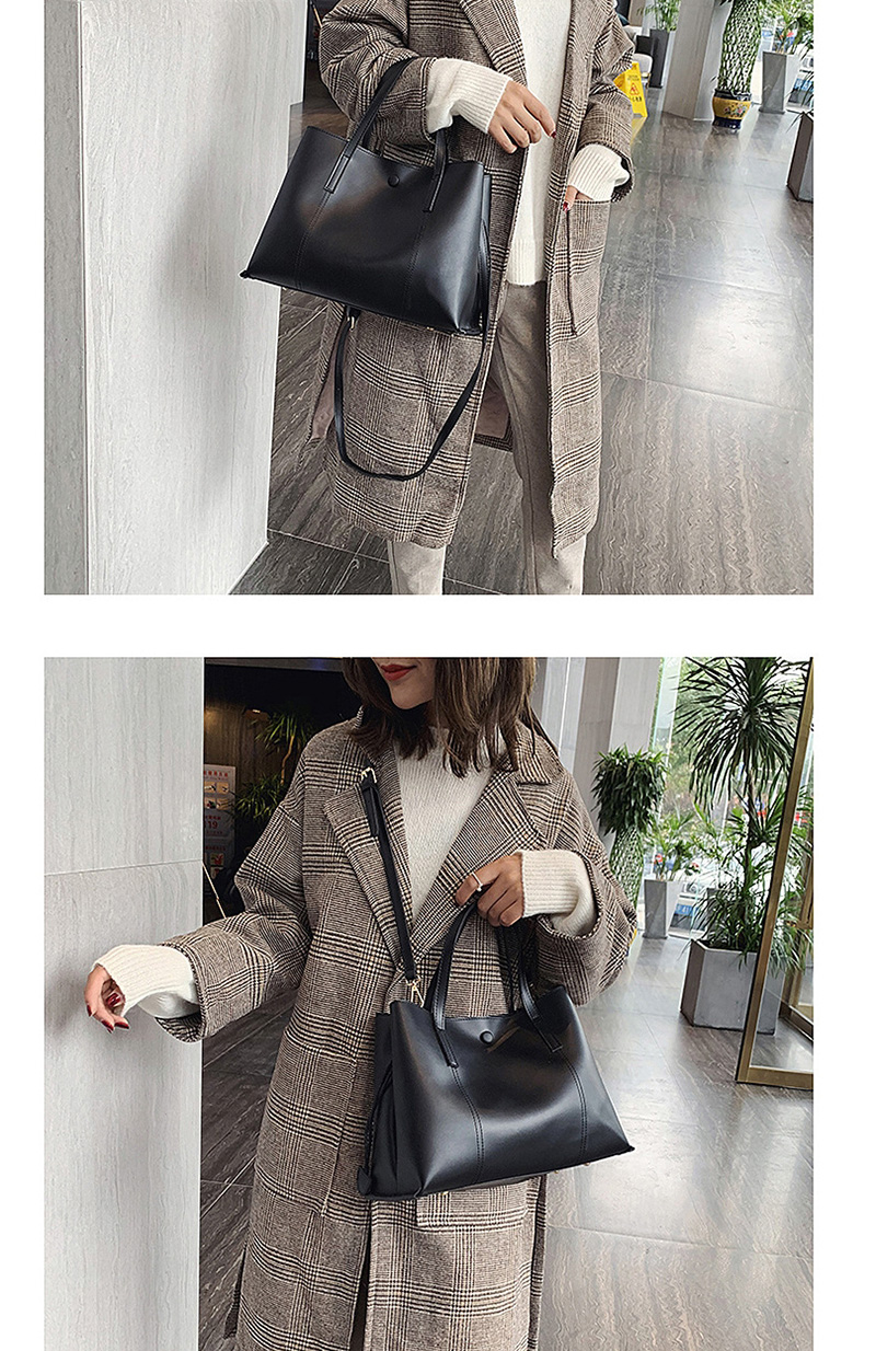 Fashion Khaki Embroidery Line Shoulder Bag,Handbags