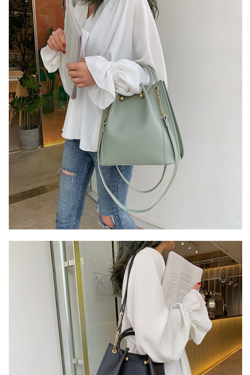 Fashion Matcha Green Pleated Shoulder Bag,Handbags