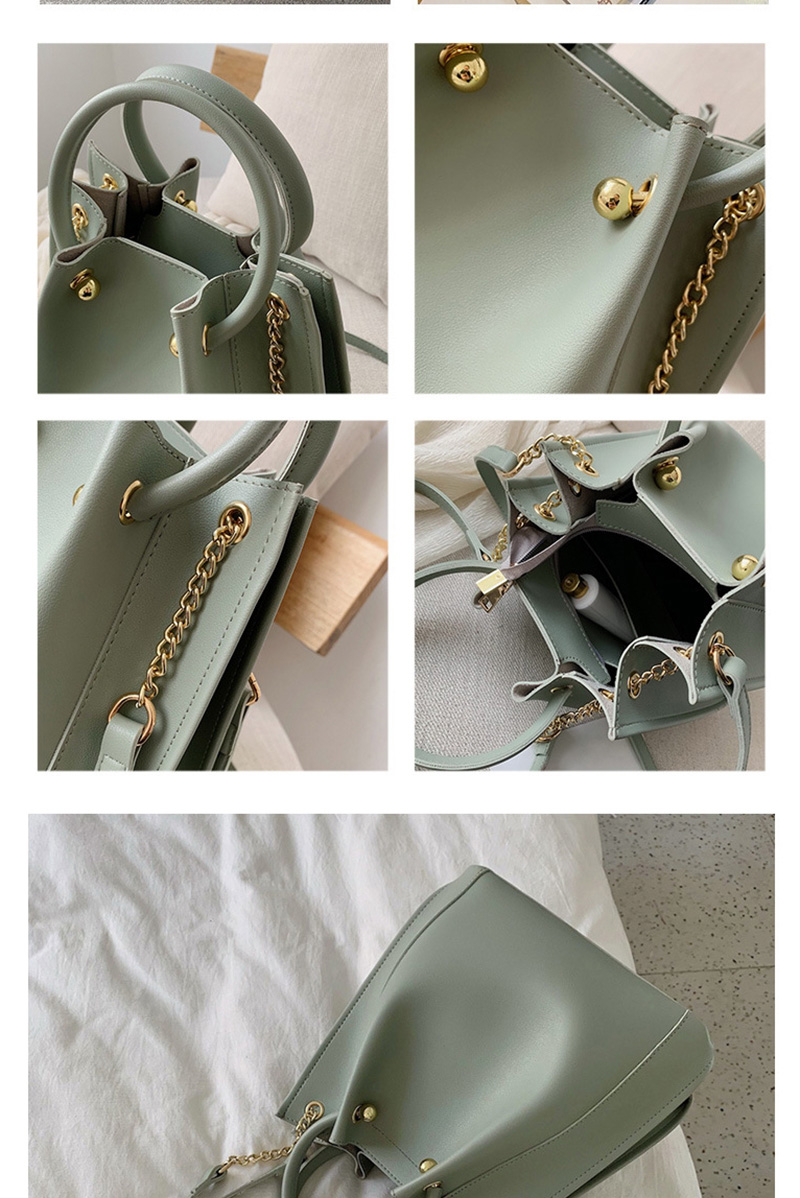 Fashion Matcha Green Pleated Shoulder Bag,Handbags