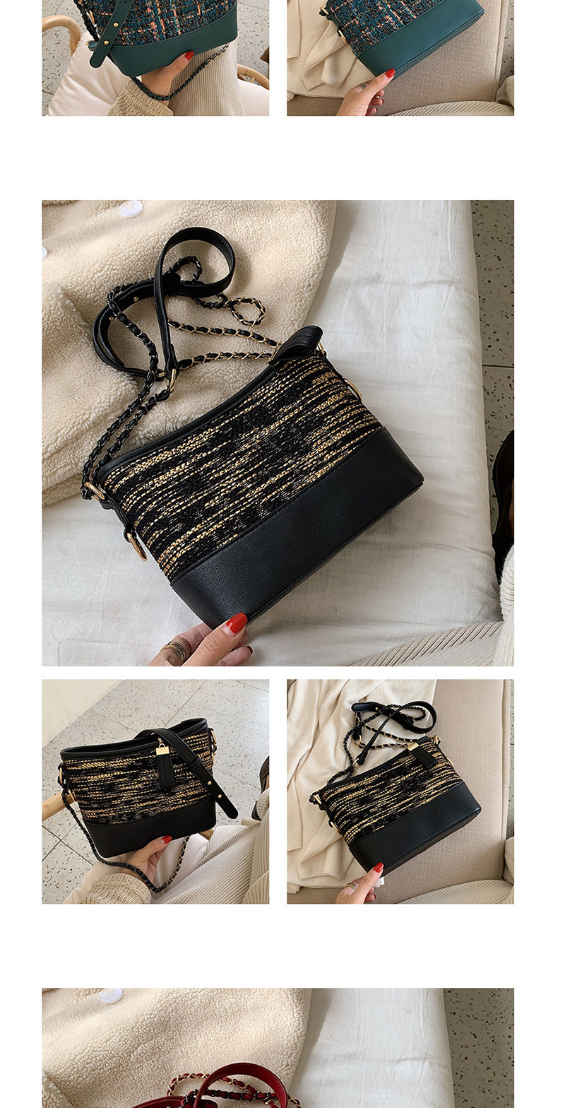 Fashion Black Stone Pattern Crossbody Shoulder Bag,Handbags
