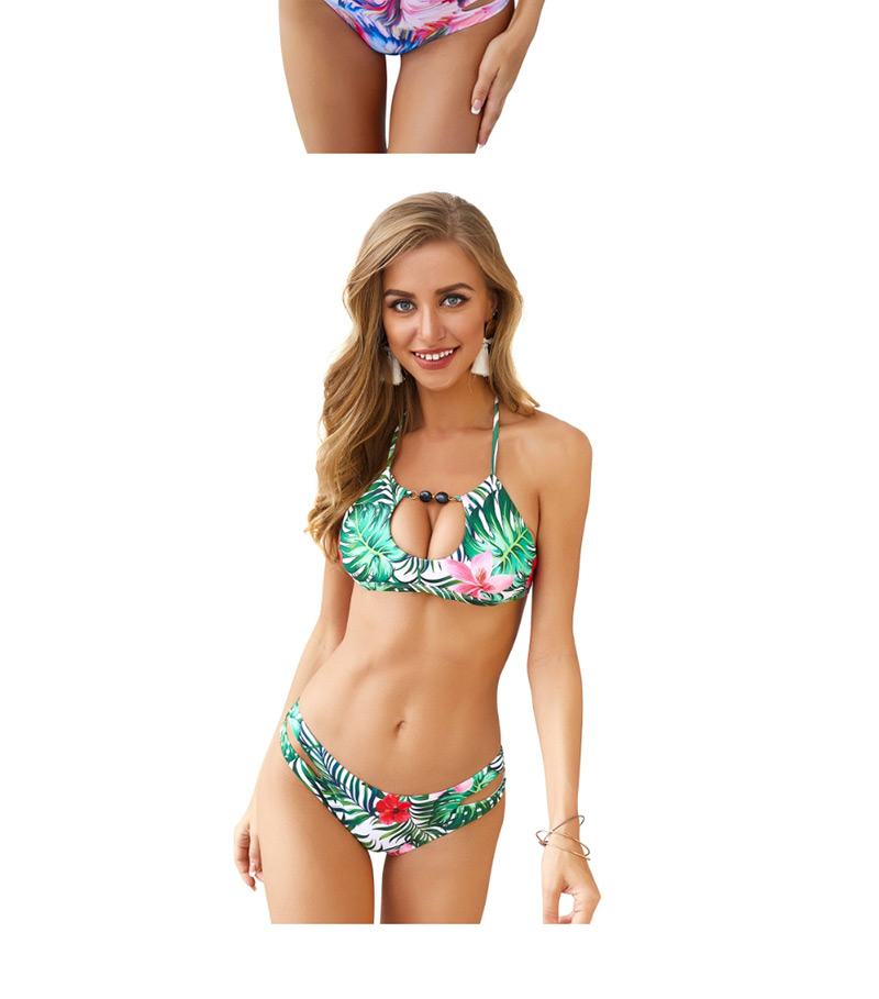  Colored Paint Printed Bikini Two-piece Suit,Bikini Sets