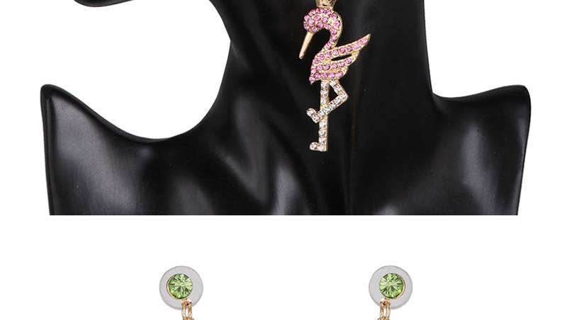 Fashion Pink Animal Flamingo Earrings,Drop Earrings