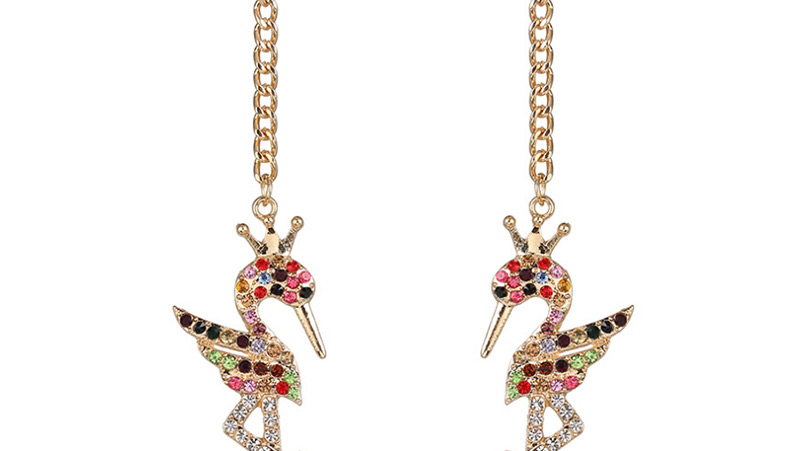 Fashion Color Animal Flamingo Earrings,Drop Earrings