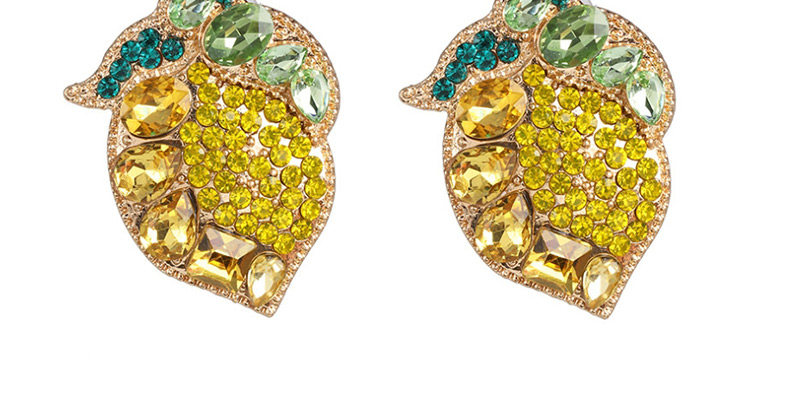 Fashion Yellow Fruit Lemon Earrings,Stud Earrings