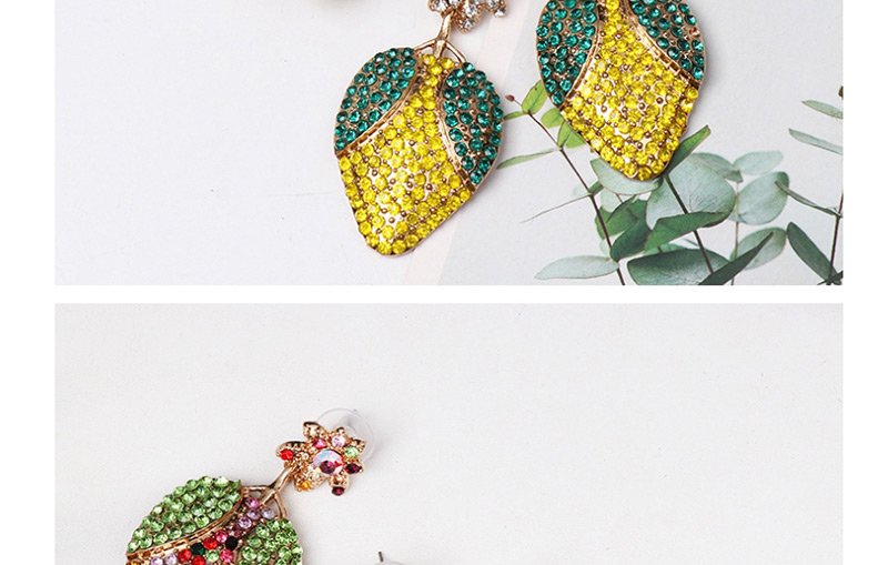 Fashion Yellow Mango Fruit Earrings,Drop Earrings