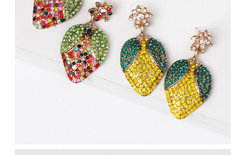 Fashion Yellow Mango Fruit Earrings,Drop Earrings