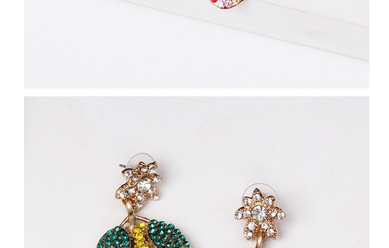 Fashion Color Mango Fruit Earrings,Drop Earrings