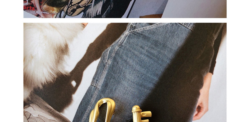 Fashion Love Money (dumb Gold) Geometric Lock Key Pin Chain Brooch,Korean Brooches