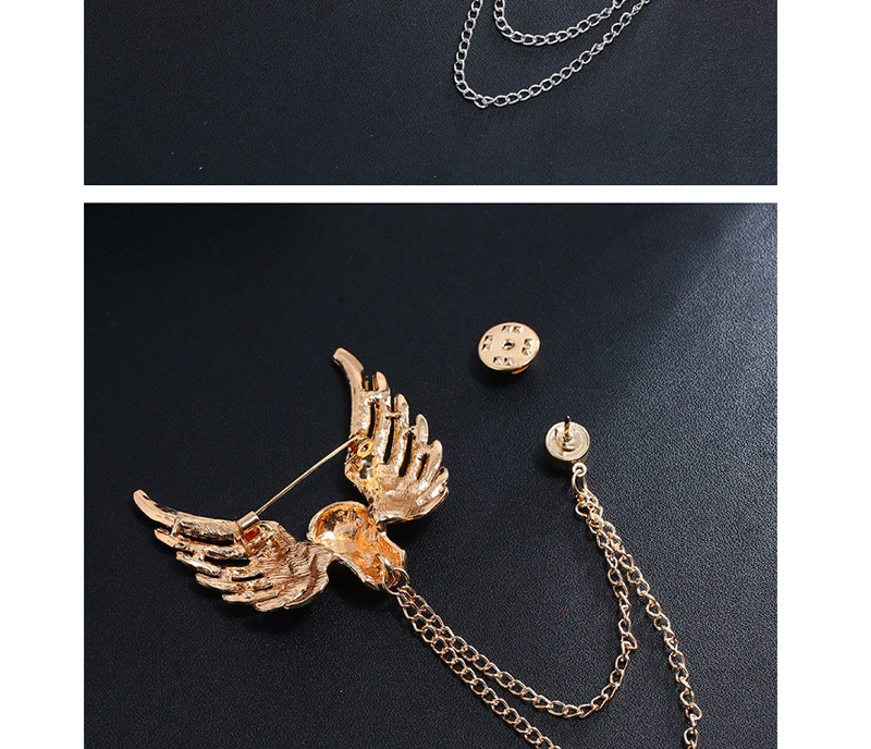 Fashion Gold Alloy Diamond Studded Ghost Hand Brooch,Korean Brooches