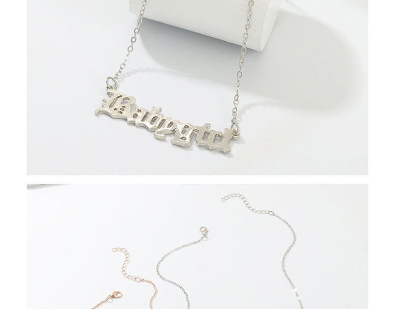 Fashion Silver Babygirl Letter Necklace,Pendants