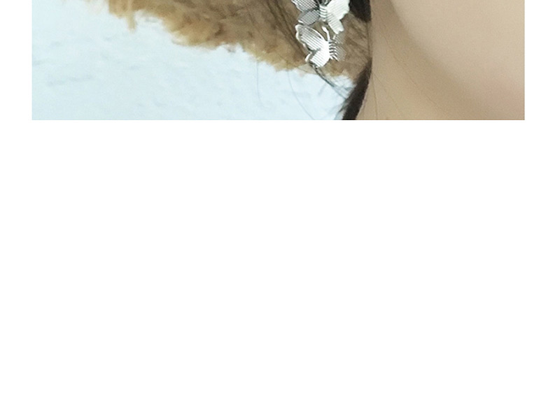 Fashion Silver Butterfly One Earring,Drop Earrings