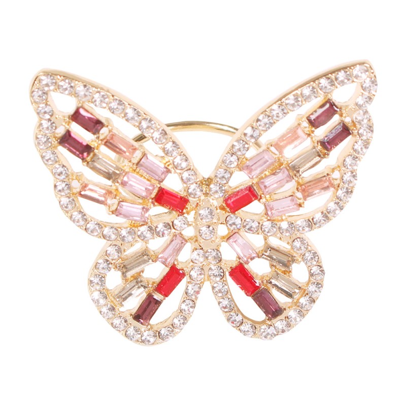 Fashion White K Alloy Openwork Butterfly And Diamond Ring,Fashion Rings