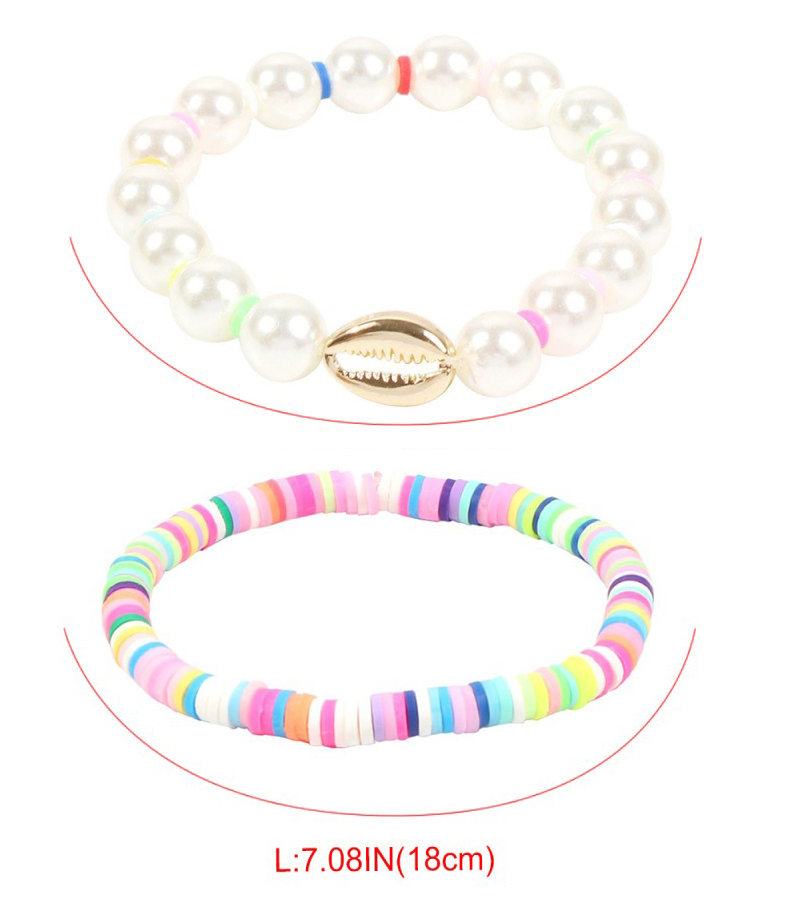 Fashion Color Alloy Shell Beaded Bracelet,Fashion Bracelets