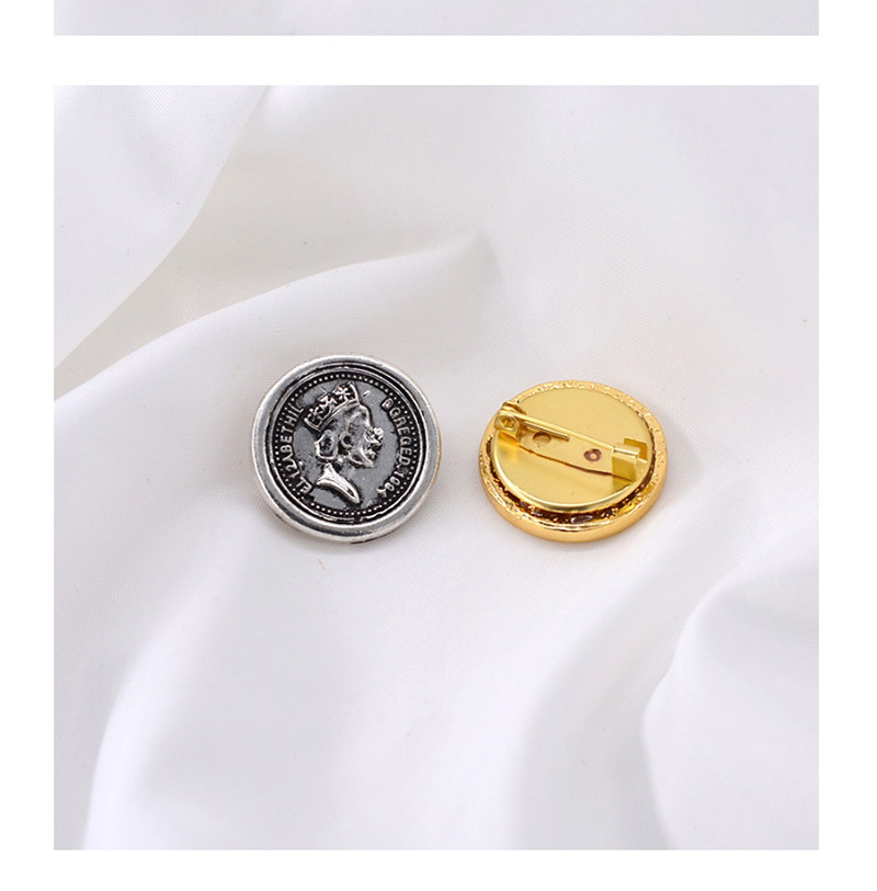 Fashion Gold Old Portrait Coin Brooch,Korean Brooches