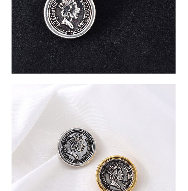 Fashion Silver Old Portrait Coin Brooch,Korean Brooches