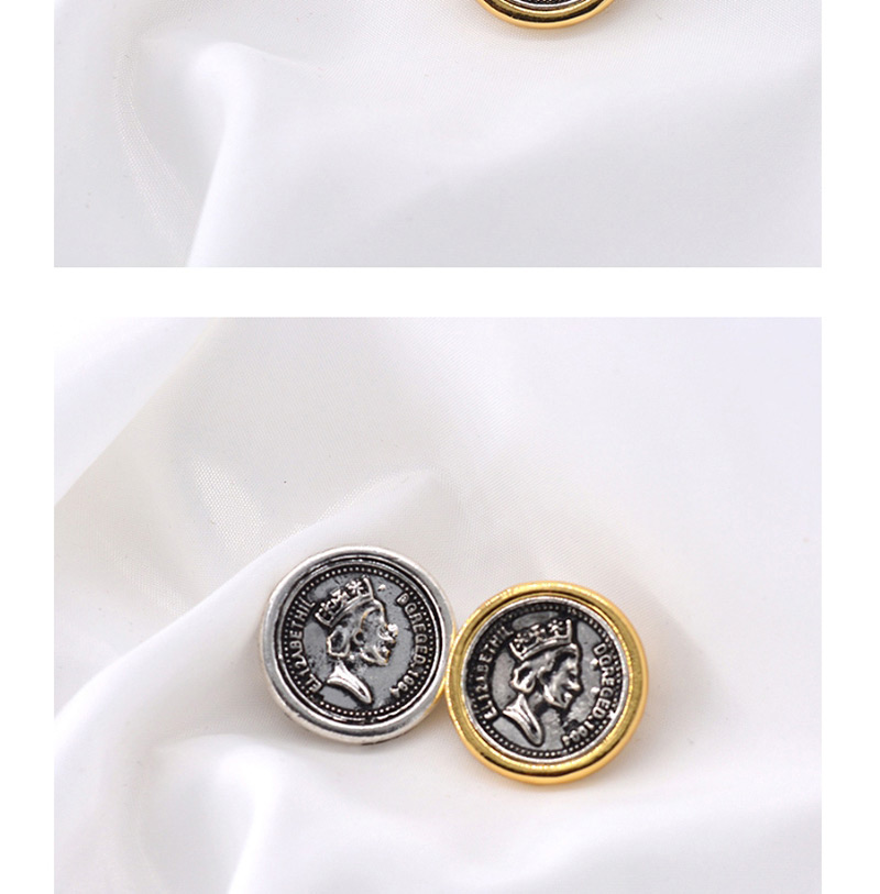 Fashion Gold Old Portrait Coin Brooch,Korean Brooches