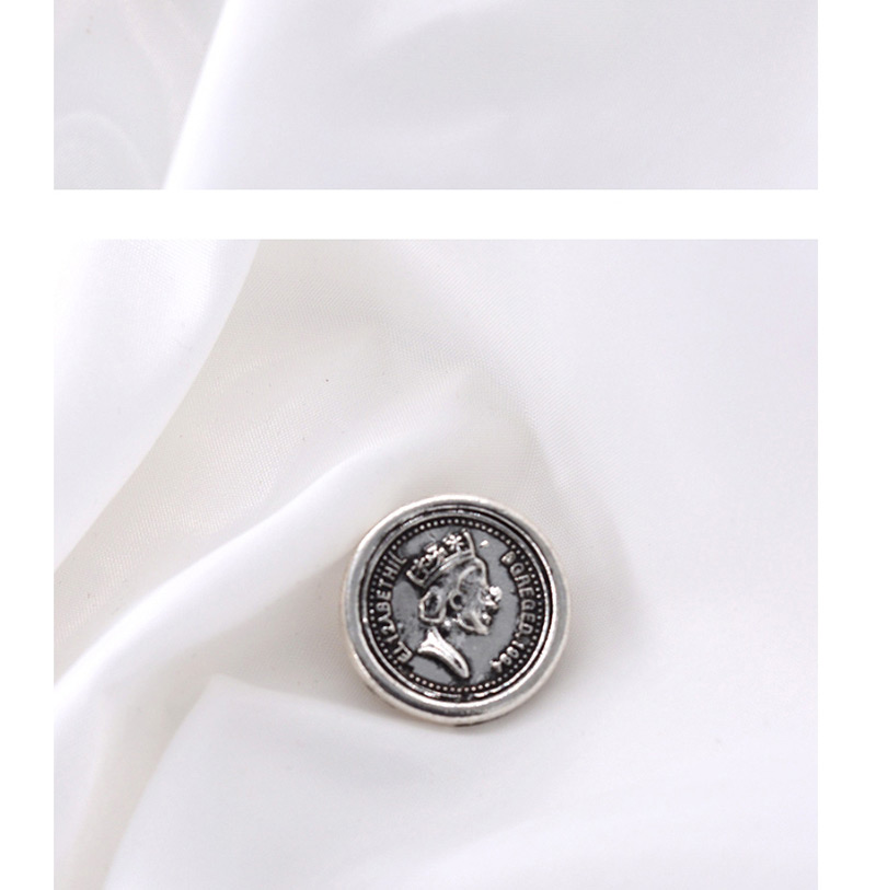 Fashion Silver Old Portrait Coin Brooch,Korean Brooches