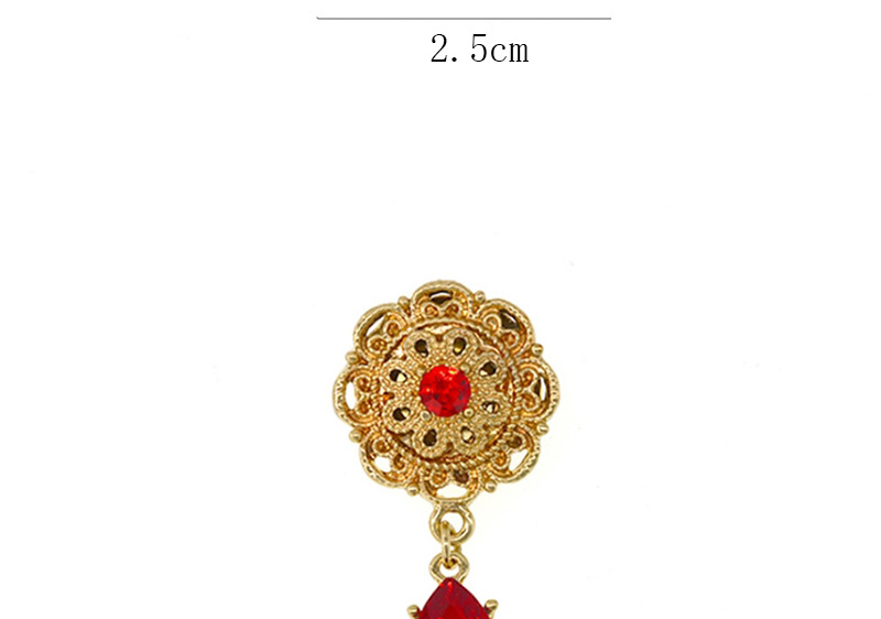 Fashion Gold Openwork Flower Drop Brooch,Korean Brooches