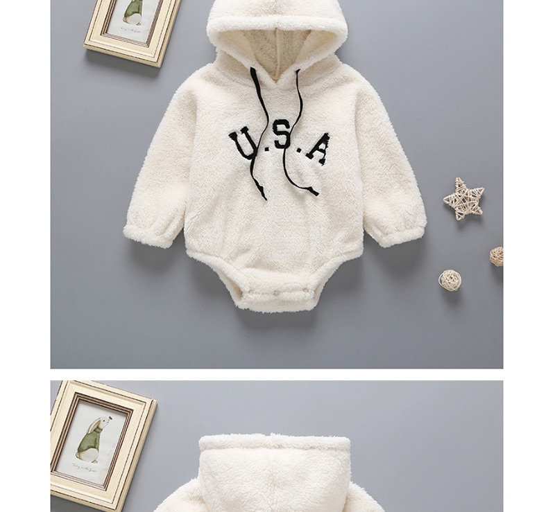 Fashion Black Cotton Hooded One-piece Sweater,Kids Clothing