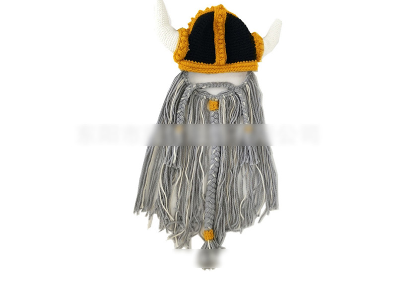 Fashion Child Crown Horn Thick Wool Hat,Sun Hats
