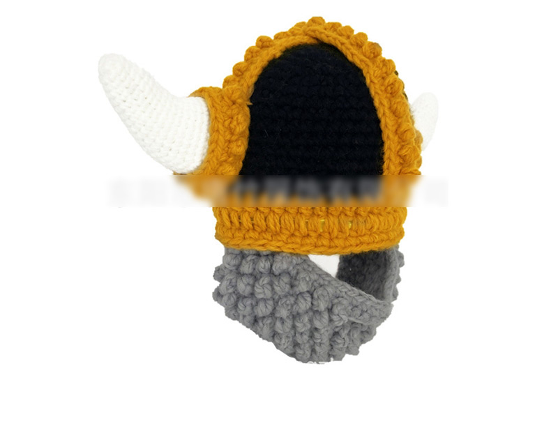 Fashion Adult Crown Horn Thick Wool Hat,Sun Hats