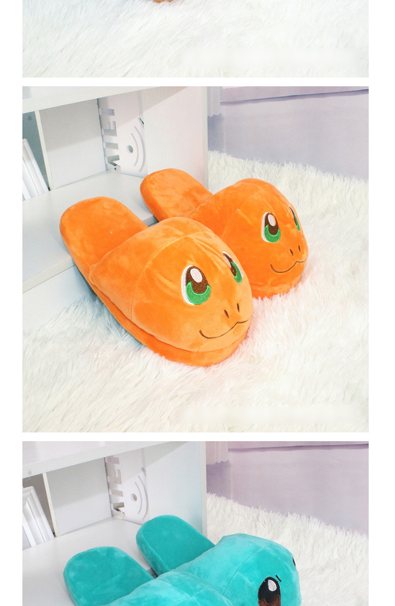 Fashion Orange Small Fire Dragon Cartoon Animal Plush Slippers,Slippers