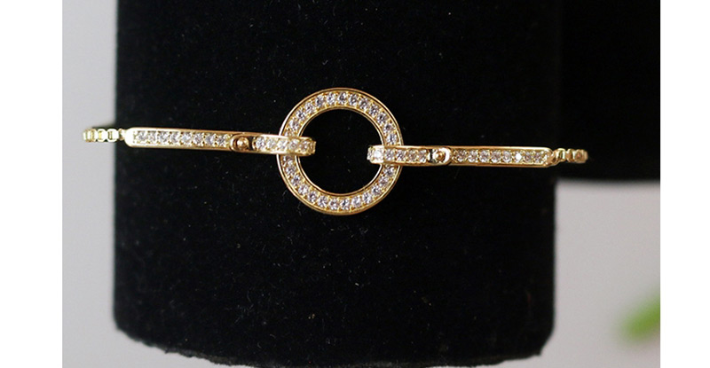 Fashion Gold Geometric Diamond Bracelet,Rings