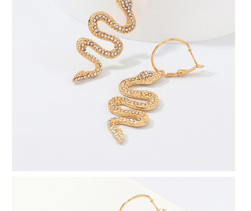 Fashion Gold Serpentine-studded Earrings,Drop Earrings