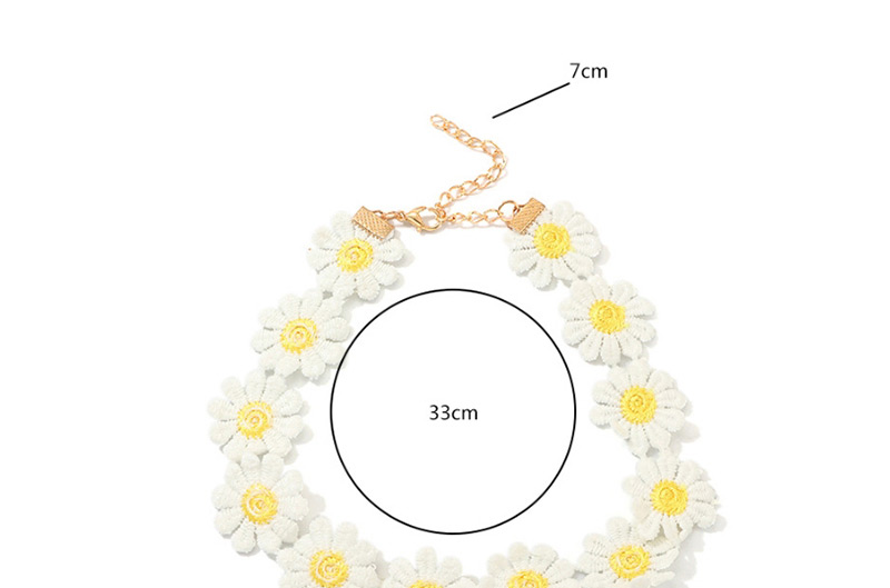 Fashion Yellow Daisy Flower Necklace,Chokers