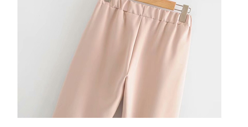 Fashion Pink Colorblock Lace Trousers,Pants