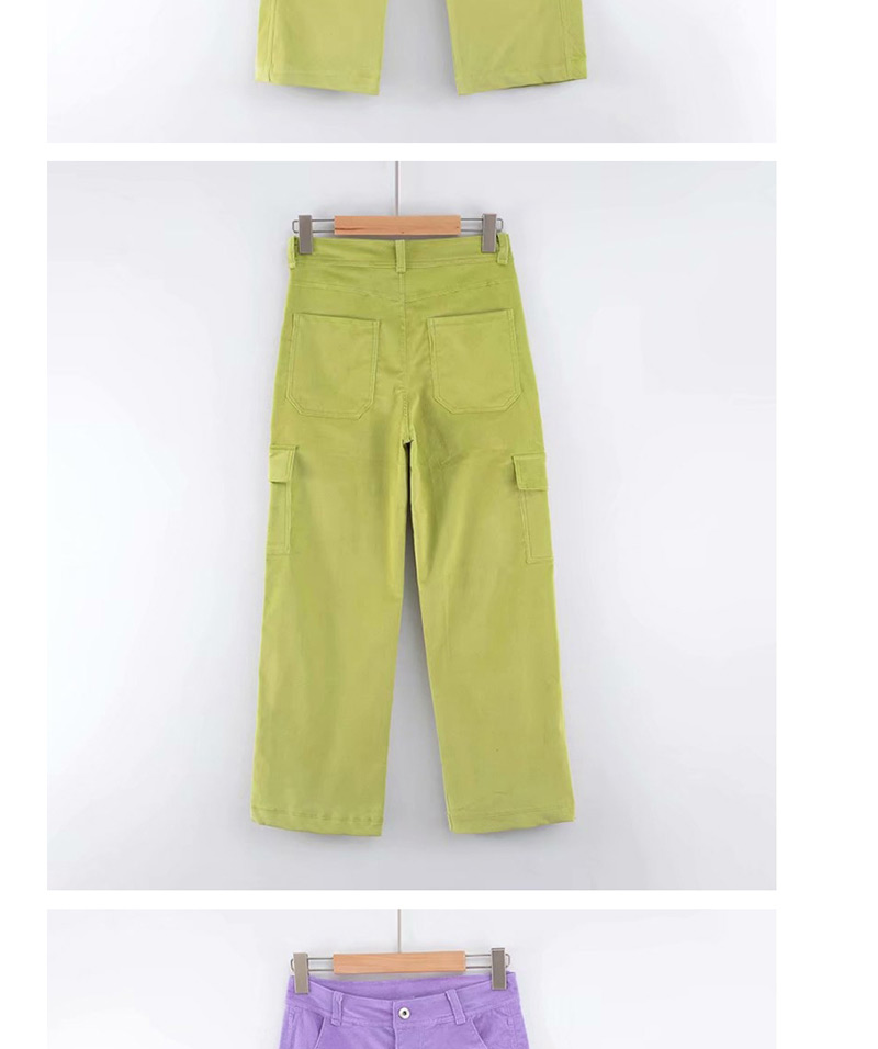 Fashion Green Corduroy Overalls,Pants