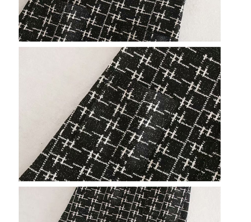Fashion Black Metallic Color Knit A Word Skirt,Skirts