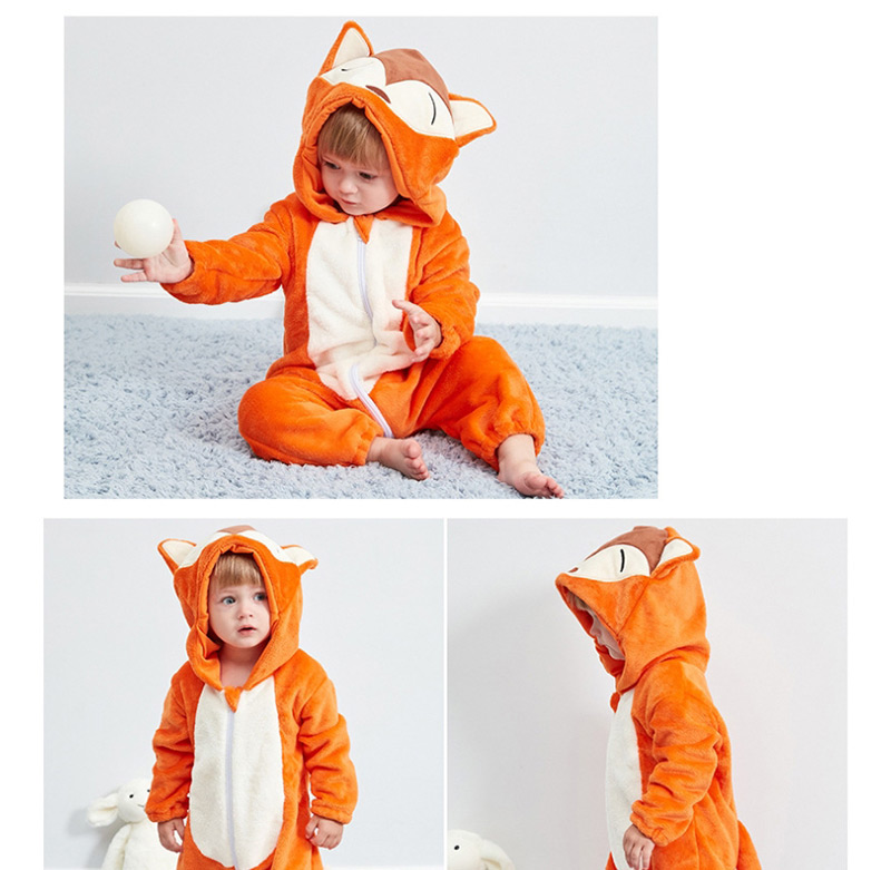 Fashion Fox Animal Jumpsuit Flannel Children