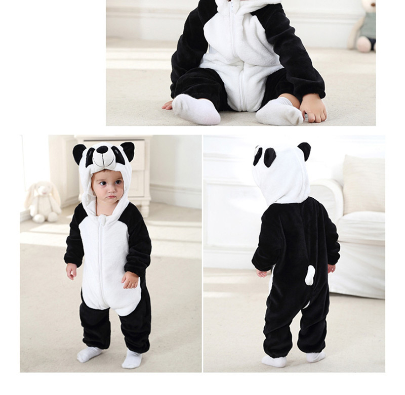 Fashion Panda Animal Jumpsuit Flannel Children