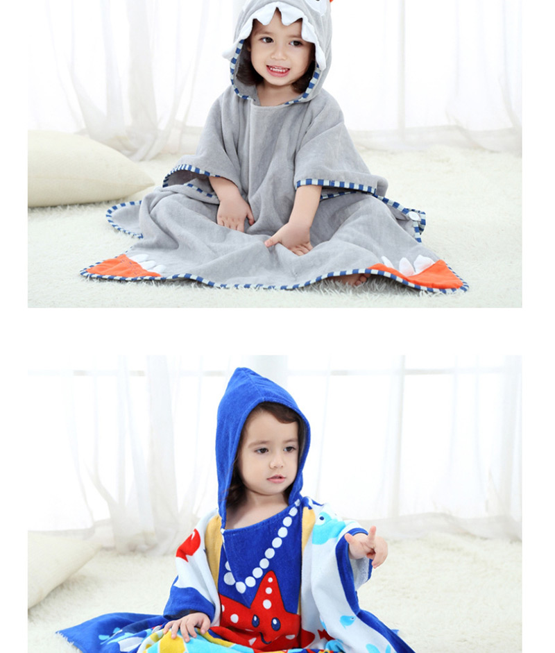 Fashion Ocean Printed Hooded Children
