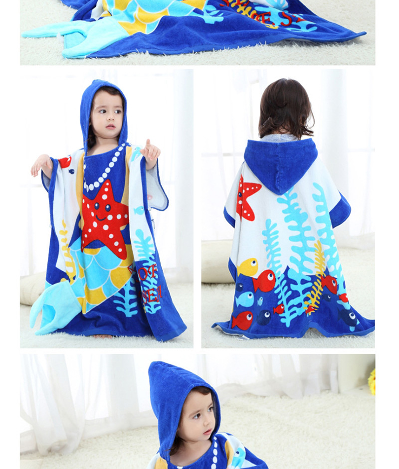 Fashion Ocean Printed Hooded Children