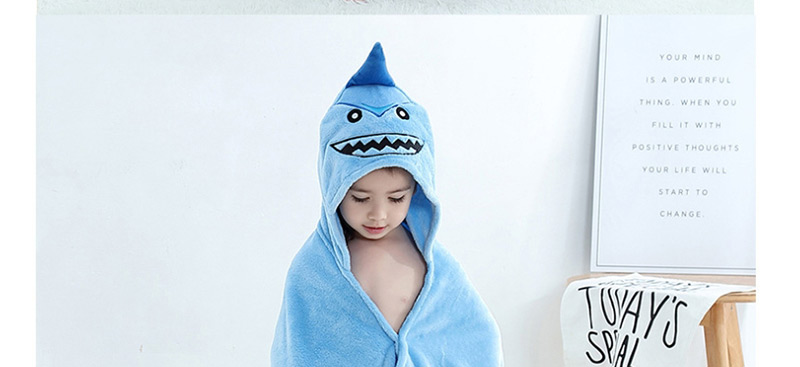 Fashion Shark Bathrobe (coral Fleece) Shark Coral Velvet Hooded Towel,Others