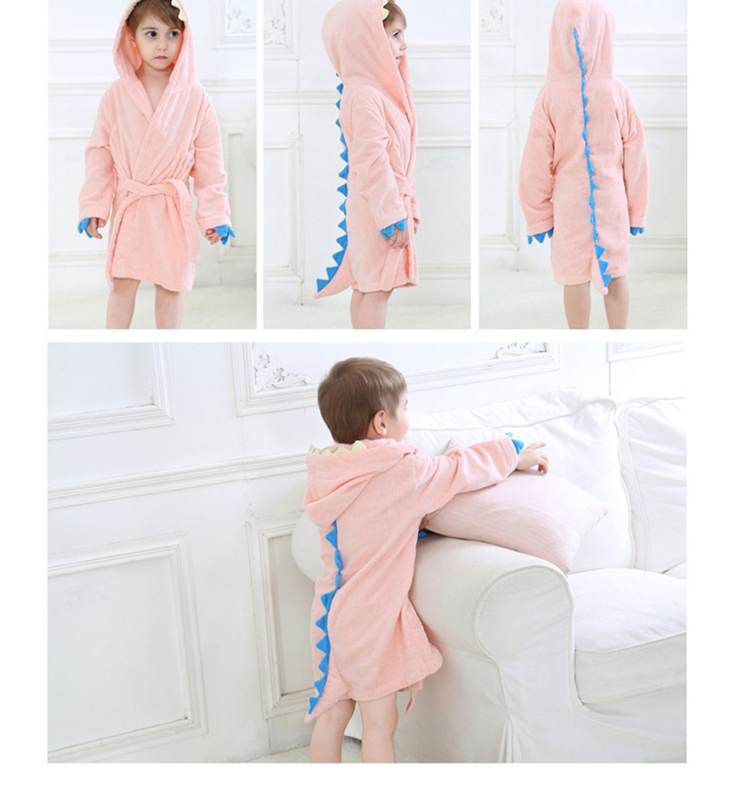 Fashion Navy Blue Cartoon Hooded Sanding Towel,Kids Clothing