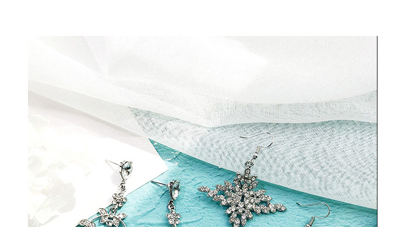 Fashion Silver Color Diamond Stud Earrings,Drop Earrings