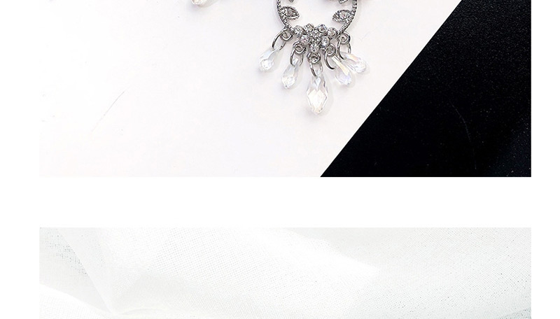 Fashion Silver Color Diamond Stud Earrings,Drop Earrings